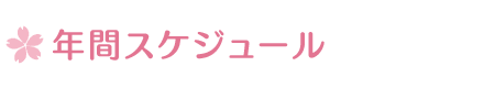 年間スケジュール